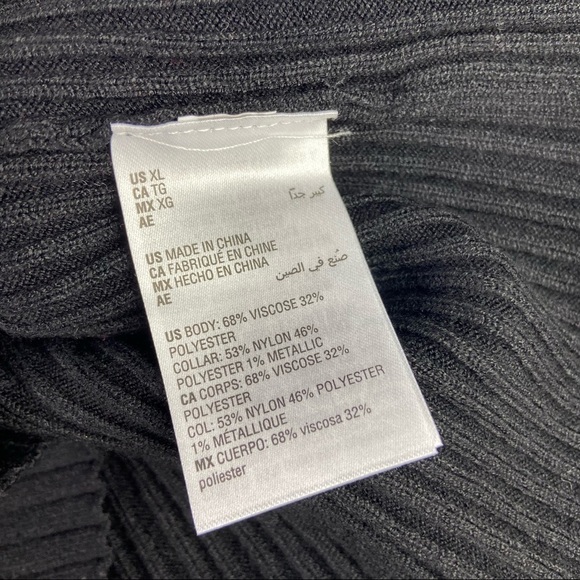 INC International Concepts- Sequined Eyelash-Knit Foldover Sweater - Picture 5 of 10